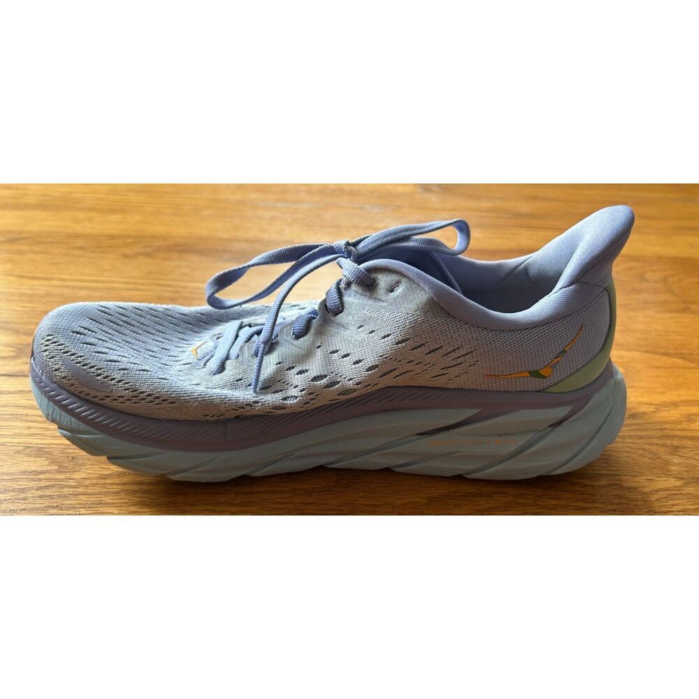 Hoka One One Clifton 8 Womens Size 7.5 B (Medium) Running Shoes Lavender - Picture 3 of 9